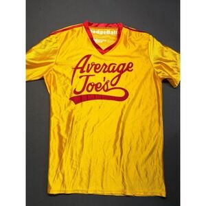 Dodgeball Average Joes Yellow V-Neck Costume Jersey XXL Movie Costume